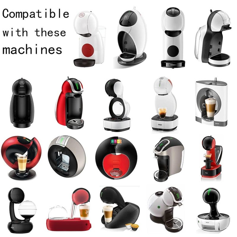 Capsulone Stainless Steel Refillable Coffee Capsule fit for Dolce Gusto cafe maker Cream Reusable Coffee Pods Metal Permanent Coffee filter Compatible with Nescafe Dolce Gusto with 1 tamper - Image 3